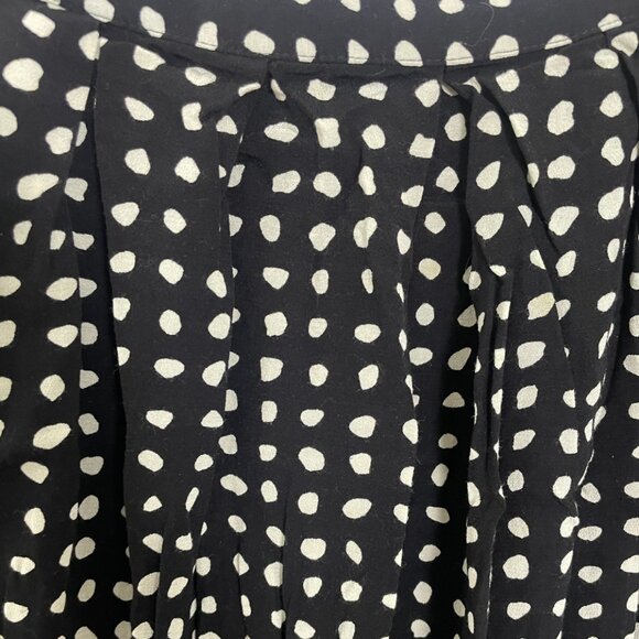 Polka Vintage Straight Midi Classy Work Business Chic Girly Dot Artsy Hip Skirt - Picture 6 of 7